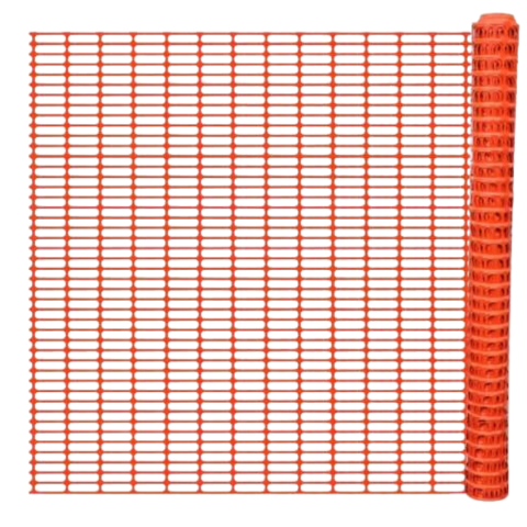 PVC ograda - građevinska oranž 1.80 x 50m