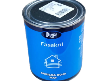 Duga Fasakril Akrilna boja za fasade Bela 750ml