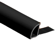 PVC lajsna za ugao Crna 20x20